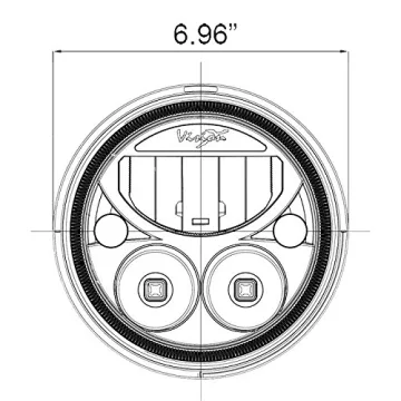 Vision X 7" VX LED Headlight Kit for Jeep JK - Superior Brightness