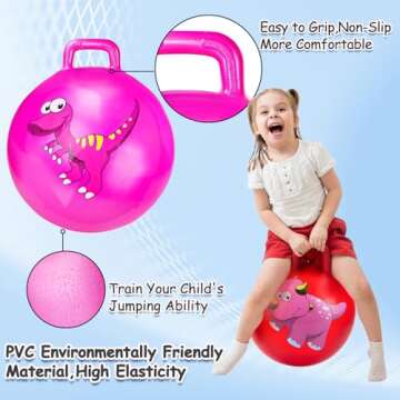 Hymaz Dinosaur Bounce Balls for Kids - Fun & Active Play