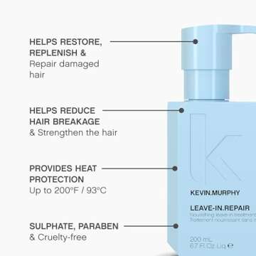 KEVIN.MURPHY LEAVE-IN.REPAIR - Keratin Hair Treatment - For All Hair Types - Damaged Hair Repair - Heat Protectant for Hair - Cruelty Free Hair Care - 200 mL / 6.7 fl oz