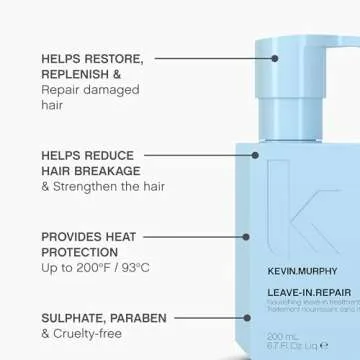 KEVIN.MURPHY LEAVE-IN.REPAIR - Keratin Hair Treatment - For All Hair Types - Damaged Hair Repair - Heat Protectant for Hair - Cruelty Free Hair Care - 200 mL / 6.7 fl oz