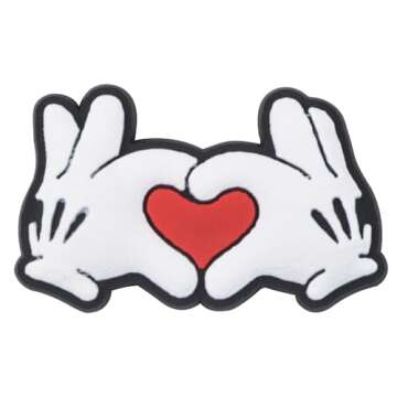 Valentine's Croc Charms for Girls & Women's Footwear Accessories