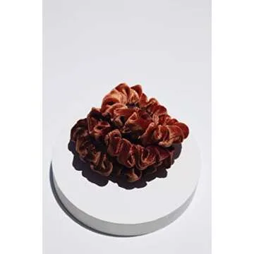 Kristin Ess Velvet Skinnies Scrunchie Set - Red & Grey