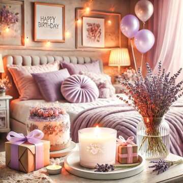 CHILLFLAME Scented Candles, Scented Candle Gift Set for Stress Relief, 3 Votive Candles for Women and Men, Birthday Candle Gifts for Women, Christmas Candles for Women (Pink + Purple + White, 7 oz)