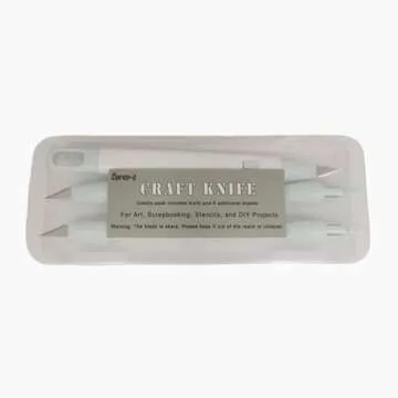 Corey-z Precision Craft Knife Kit, Exacto Knife Set, Carving Hobby Knife, Utility Craft Cutting Tool Coming With 6 Additional Blades For Art, Scrapbooking, Cutter, Stencils, and DIY Projects