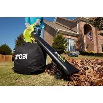 RYOBI Battery-Powered VacAttack for Leaf Vacuuming & Mulching
