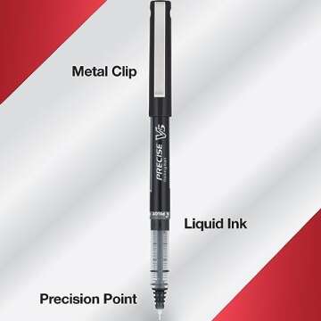Pilot Precise V5 Rolling Ball Pens - 0.5mm Extra Fine Point
