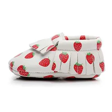 Bebila Cute Cartoon Baby Moccasins - Vegan Baby Girls Boys Shoes with Non-Skid Rubber Sole for First Walker Toddler Mermaid Printing (US 9.5M/6.30’’/16cm 2-3Years, Model-6)