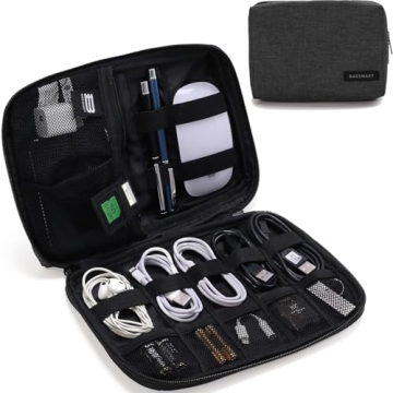 BAGSMART Electronics Organizer Travel Case for All Travelers