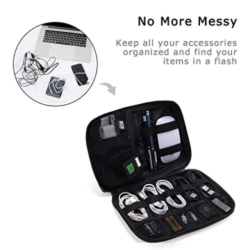 BAGSMART Electronics Organizer Travel Case for All Travelers