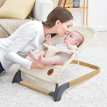 ANGELBLISS Baby Bouncer for Infants, Portable & Stylish