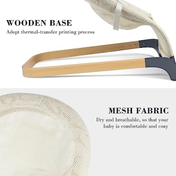 ANGELBLISS Baby Bouncer for Infants, Portable & Stylish
