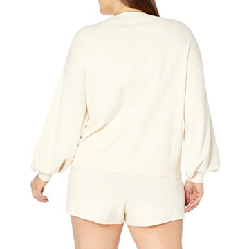 Supersoft Mia Bell Sleeve Sweater by The Drop - Whisper White