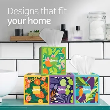 Kleenex Ultra Soft Facial Tissues - 4 Cube Boxes, 240 Total Tissues