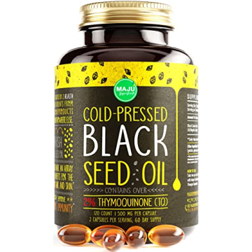 MAJU's Black Seed Oil Capsules - 120 Count Organic Health Booster