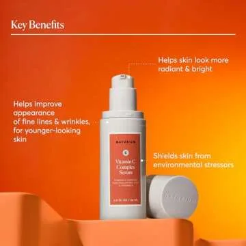 Naturium Vitamin C Complex Face Serum Jumbo, Anti-Aging Facial Treatment with Hyaluronic Acid & Vitamin E, 2 oz