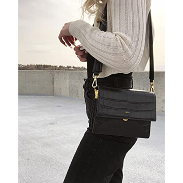 JW PEI Mini Flap Crossbody Bag in Elegant Black