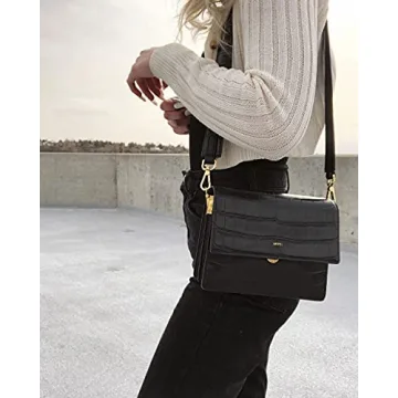 JW PEI Mini Flap Crossbody Bag in Elegant Black