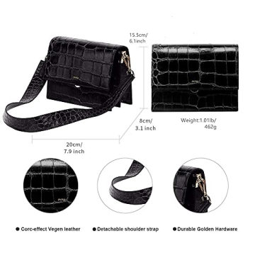 JW PEI Mini Flap Crossbody Bag in Elegant Black