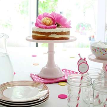 Mosser Glass 12" Milk Glass Cake Plate/stand