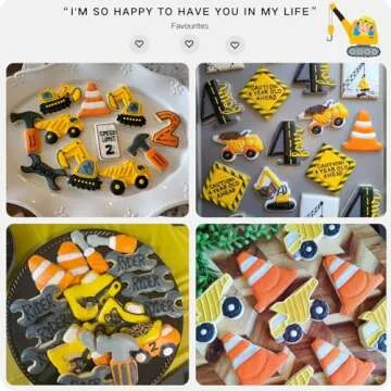 Construction Cookie Cutter Set for Creative Baking Fun