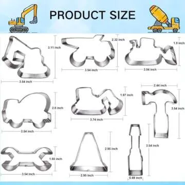 Construction Cookie Cutter Set for Creative Baking Fun