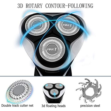 MAX-T Electric Razor for Men, Rechargeable & Waterproof