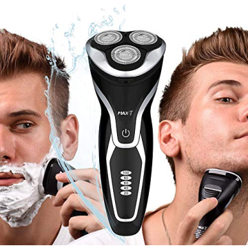 MAX-T Electric Razor for Men, Rechargeable & Waterproof