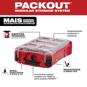 Milwaukee Electric Tool 48-22-8435 Pack out, 5 Compartment, Small Parts Organizer