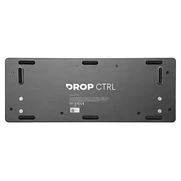 DROP CTRL Mechanical Keyboard — Tenkeyless TKL (87 Key) Gaming Keyboard, Hot-Swap Switches, Programmable Macros, RGB LED Backlighting, USB-C, Doubleshot PBT, Aluminum Frame (Halo Clear, Black)