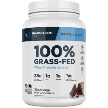 Transparent Labs Grass-Fed Whey Protein Isolate 28g Protein