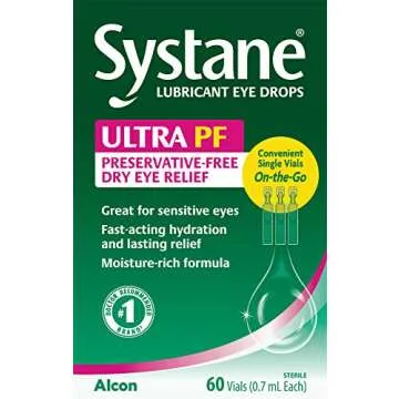 Systane Ultra Lubricant Eye Drops, 60 Count (Pack of 1), (Packaging may vary)