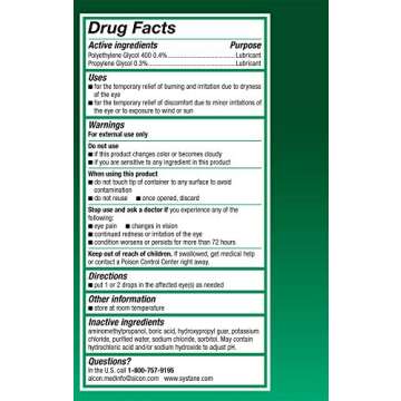 Systane Ultra Lubricant Eye Drops, 60 Count (Pack of 1), (Packaging may vary)