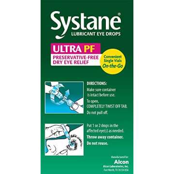 Systane Ultra Lubricant Eye Drops, 60 Count (Pack of 1), (Packaging may vary)
