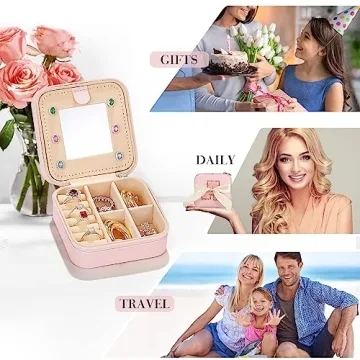 Parima Travel Jewelry Box for Girls - Personalized Gift Idea