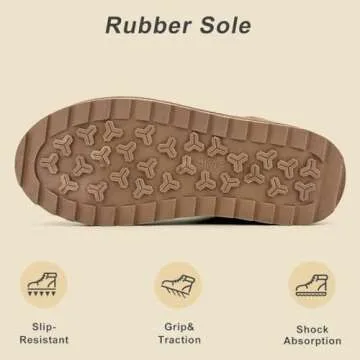 Women Suede Classic Ultra Mini Snow Boots, Faux Fur Lined Slip On Ankle Winter Booties, Womens Warm No Slip Short Boot, Botas De Invierno Para Mujer