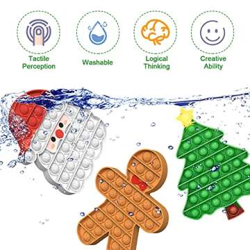 Christmas Pop Fidget Toys for Kids & Adults Stress Relief