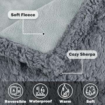 Kritter Planet Waterproof Dog Blanket for Pets and Furniture