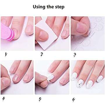 Kalolary Double-Sided Nail Adhesive Tabs for Nail Art