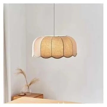 Banana Leaf Pendant Lamp - Elegant Japanese Linen Light