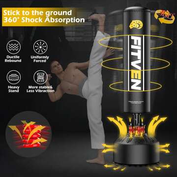 FITVEN Punching Bag Set