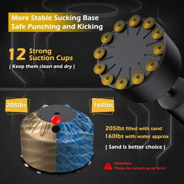 FITVEN Punching Bag Set