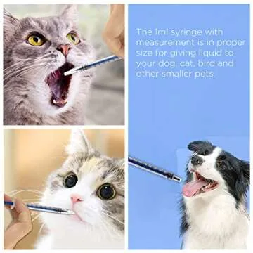 LUTER 12Pcs 1ml Plastic Syringes, No Needle Plastic Syringe with Measurement for Scientific Labs Experiment, Dispensing, Measuring Liquids, Watering, Feeding Pets, Oil or Glue Applicator