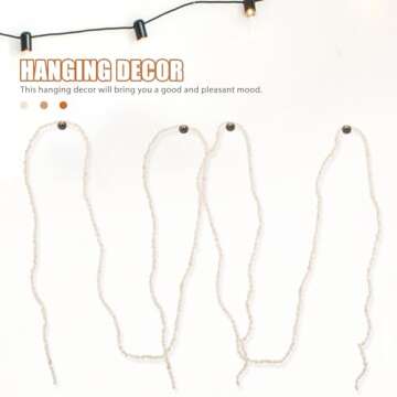 PRETYZOOM Seashells Garland 2pcs Seashell Garland Natural Small Conch Shell Banner Pendant Under The Sea Themed Hanging Sign Beach Tree Garland Nautical Window Decor