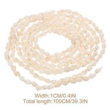 PRETYZOOM Seashells Garland 2pcs Seashell Garland Natural Small Conch Shell Banner Pendant Under The Sea Themed Hanging Sign Beach Tree Garland Nautical Window Decor