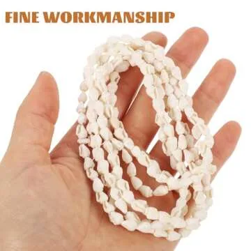 PRETYZOOM Seashells Garland 2pcs Seashell Garland Natural Small Conch Shell Banner Pendant Under The Sea Themed Hanging Sign Beach Tree Garland Nautical Window Decor