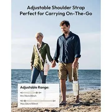 Stylish Water Bottle Bag for Stanley Tumbler - Adjustable & Versatile