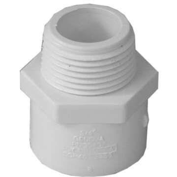 10 Count 3/4" PVC Male Adapter - Reliable Irrigation Solution