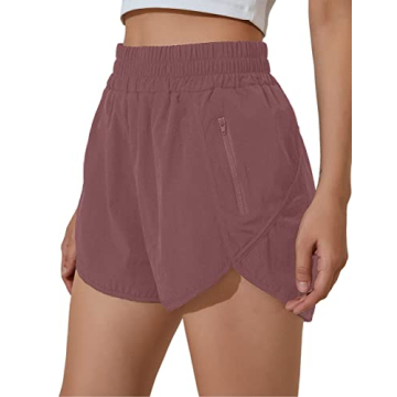 BMJL Women's High Waisted Running Shorts with Pockets