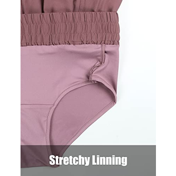 BMJL Women's High Waisted Running Shorts with Pockets