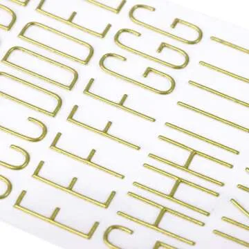 Gold Puffy Modern Alphabet Stickers by Recollections™ - 12 Pack